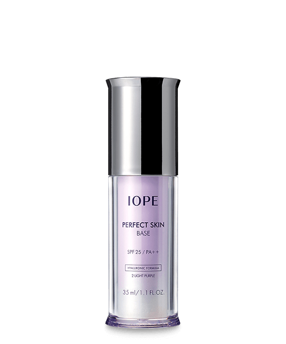 IOPE MAKEUP PERFECT SKIN BASE SPF 25 PA++
 2 LIGHT PURPLE - brighter skin tone, cleaner skin texture
