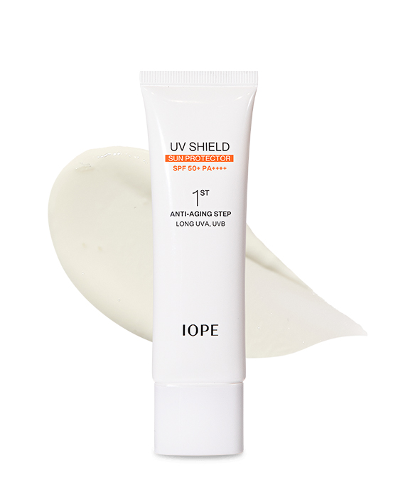 아이오페 스킨케어 UV 쉴드 선 프로텍터 SPF 50+ PA++++ 2 - 밀착방어, 안티에이징데이크림