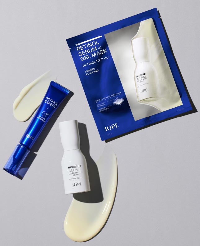 아이오페 레티놀 슈퍼 바운스 세럼 / 레티놀 세럼 인 겔 마스크 / 레티놀 엑스퍼트 0.1% 링클 코렉터